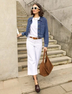 Denim Cropped Jacket 13 Denim Cropped Jacket -Cyberjammies Store Denim Cropped Jacket 3