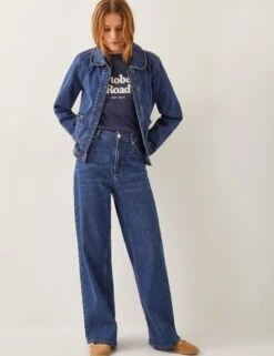MONSOON Denim Frill Detail Collared Jacket -Cyberjammies Store Denim Frill Detail Collared Jacket 3