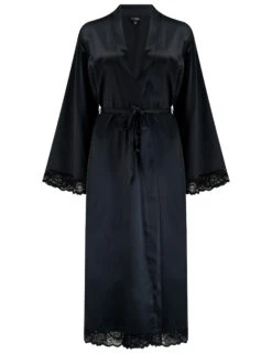 Cyberjammies Store -Cyberjammies Store Dusk Satin Kimono Dressing Gown 1