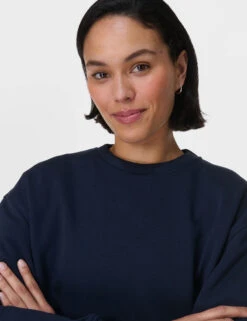 Sweaty Betty Explore More Cotton Rich Longline Sweatshirt -Cyberjammies Store Explore More Cotton Rich Longline Sweatshirt 5