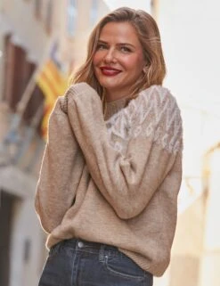 Fair Isle High Neck Jumper -Cyberjammies Store Fair Isle High Neck Jumper 2