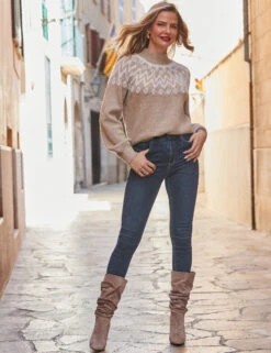 Fair Isle High Neck Jumper