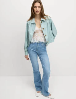 Faux Leather Cropped Jacket -Cyberjammies Store Faux Leather Cropped Jacket 5