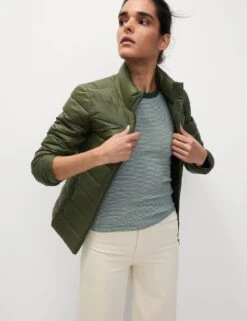 Feather & Down Quilted Packaway Puffer Jacket -Cyberjammies Store Feather Down Quilted Packaway Puffer Jacket 4