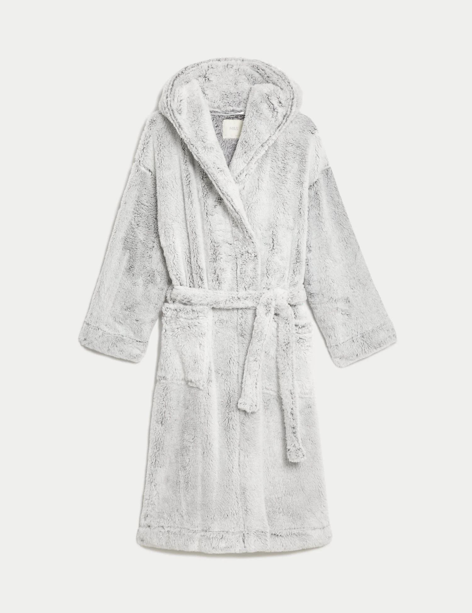 Fleece Hooded Dressing Gown 2 Fleece Hooded Dressing Gown - Image 2