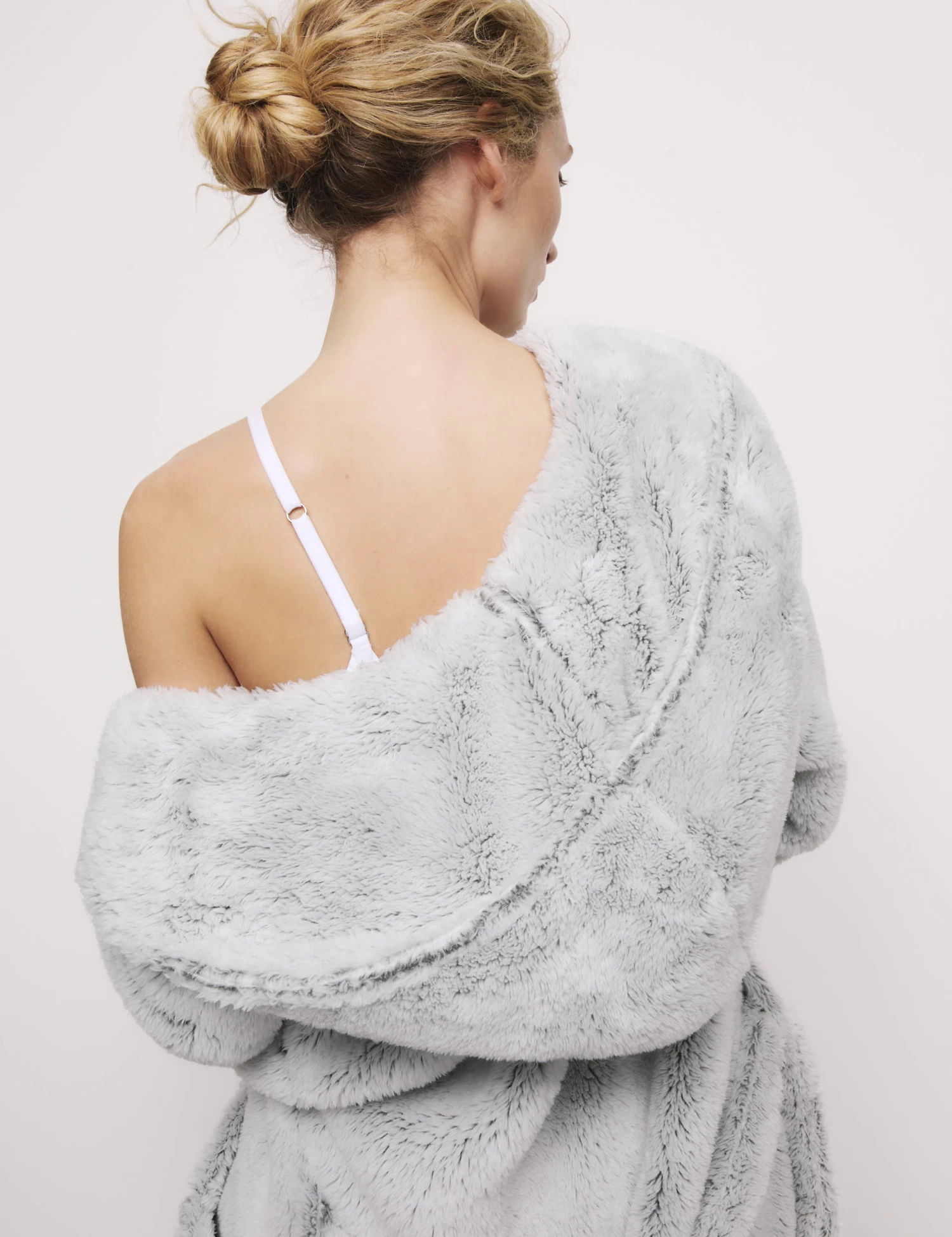 Fleece Hooded Dressing Gown 1 Fleece Hooded Dressing Gown