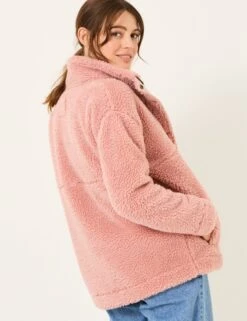 Fleece Textured Funnel Neck Jacket -Cyberjammies Store Fleece Textured Funnel Neck Jacket 2