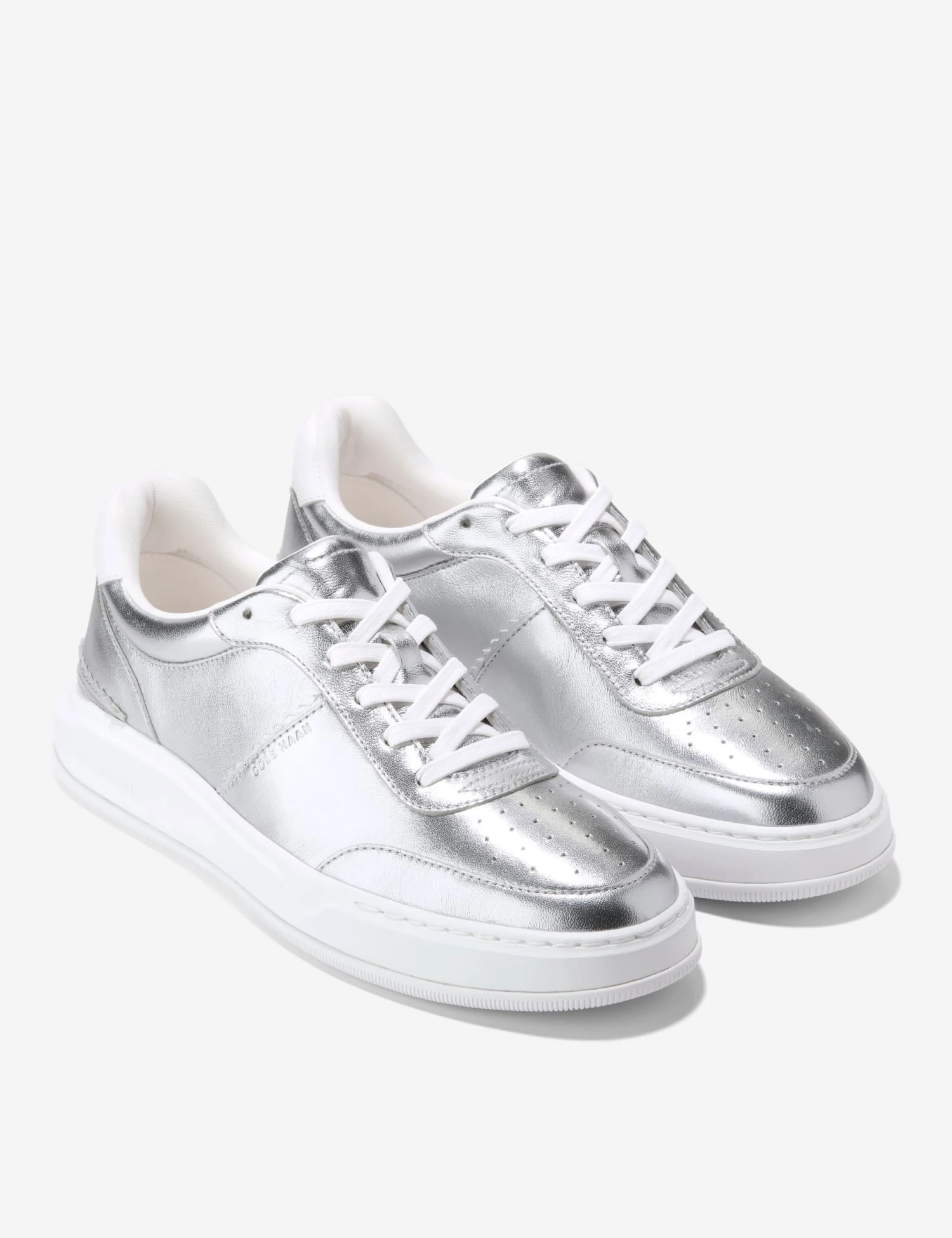 Cole Haan Grandpro Carissa Leather Metallic Trainers 2 Cole Haan Grandpro Carissa Leather Metallic Trainers - Image 2