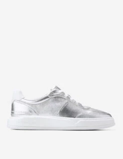 Cole Haan Grandpro Carissa Leather Metallic Trainers