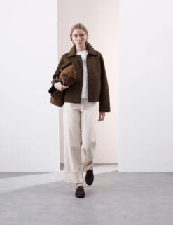 Heavy Scuba Cropped Bomber Jacket -Cyberjammies Store Heavy Scuba Cropped Bomber Jacket 2