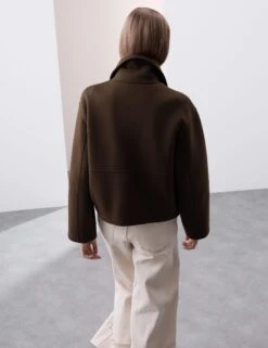 Heavy Scuba Cropped Bomber Jacket -Cyberjammies Store Heavy Scuba Cropped Bomber Jacket 3