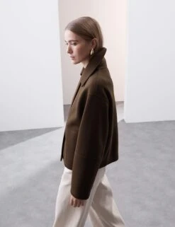 Heavy Scuba Cropped Bomber Jacket -Cyberjammies Store Heavy Scuba Cropped Bomber Jacket 5