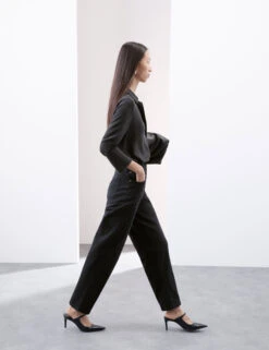 High Waisted Barrel Leg Jeans -Cyberjammies Store High Waisted Barrel Leg Jeans 3