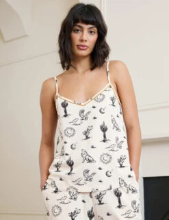 Jersey Desert Print Cami Shortie Set -Cyberjammies Store Jersey Desert Print Cami Shortie Set 3