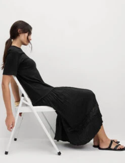 Jersey Midaxi Waisted Dress