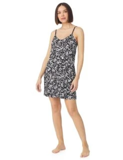 DKNY Jersey Monochrome Print Chemise -Cyberjammies Store Jersey Monochrome Print Chemise 3
