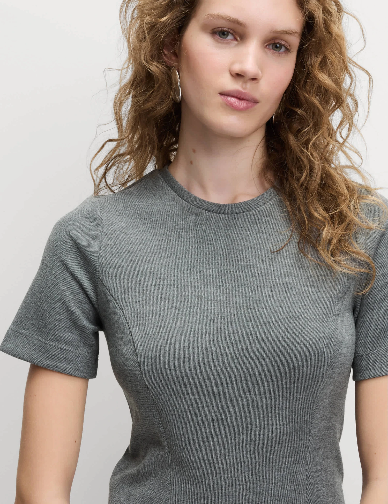 Jersey Round Neck Mini T-Shirt Dress 5 Jersey Round Neck Mini T-Shirt Dress - Image 5