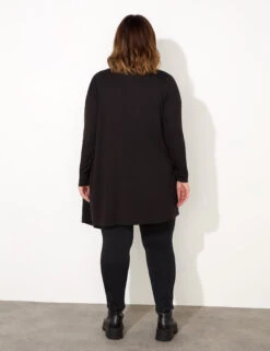 Jersey Waterfall Longline Cardigan -Cyberjammies Store Jersey Waterfall Longline Cardigan 3