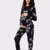 Jersey Zebra Print Maternity Pyjama Set