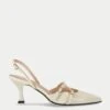 ALOHAS Joelle Onix Leather Patent Slingback Shoes