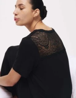 Lace Insert Nightdress -Cyberjammies Store Lace Insert Nightdress 2