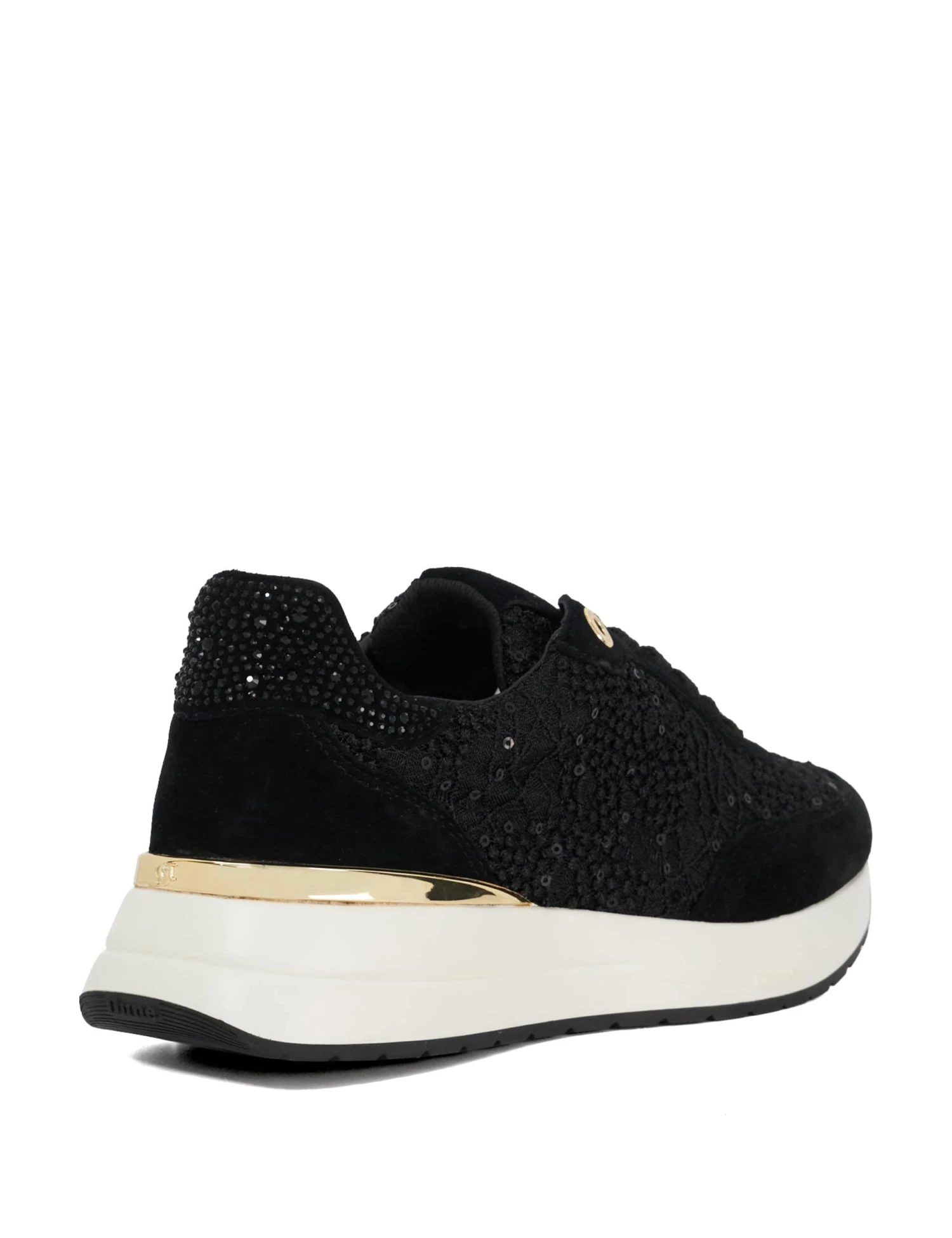 Dune London Lace Up Sequin Trainers 4 Dune London Lace Up Sequin Trainers - Image 4