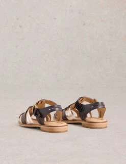 WHITE STUFF Leather Ankle Strap Flat Fisherman Sandals -Cyberjammies Store Leather Ankle Strap Flat Fisherman Sandals 2