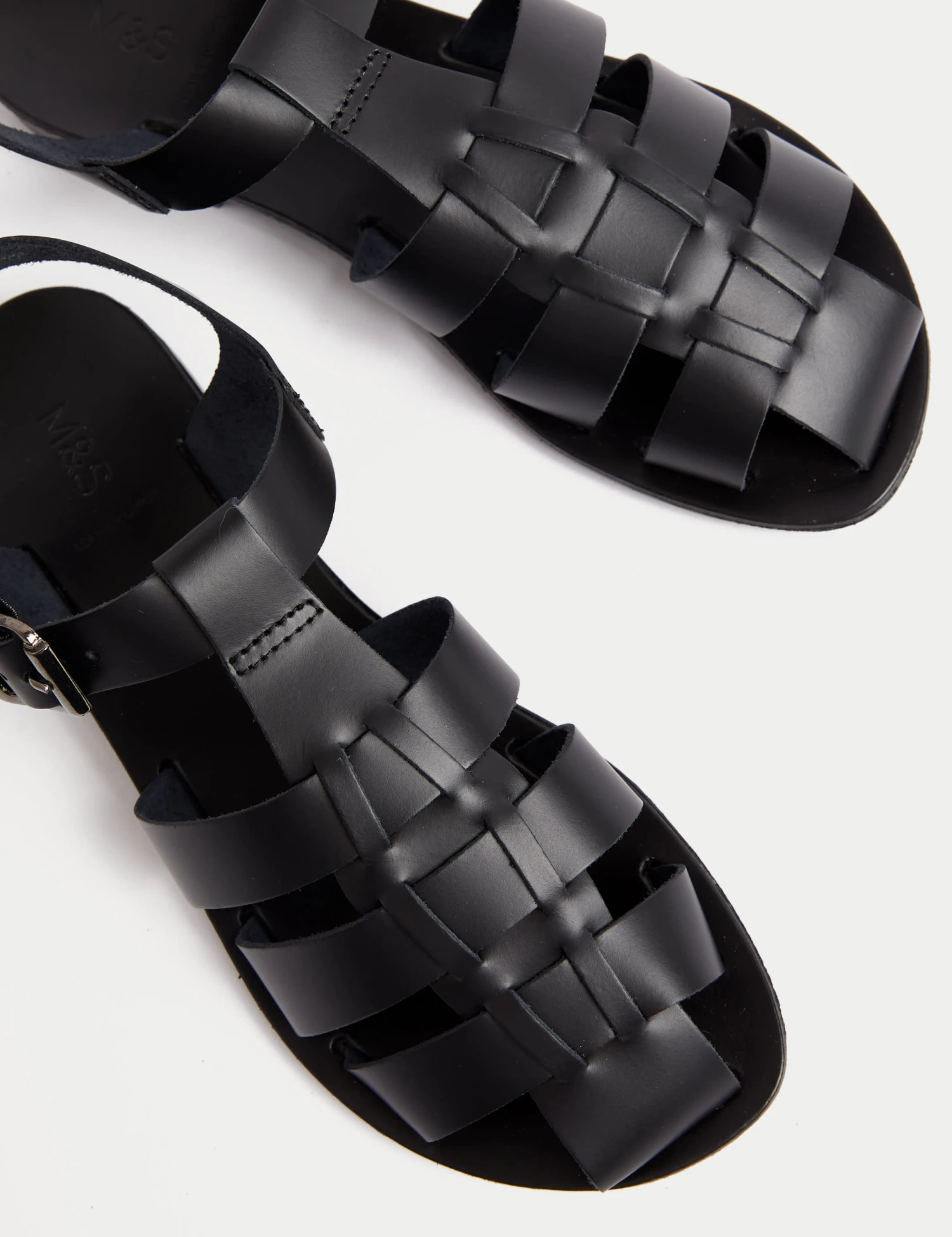 Leather Buckle Ankle Strap Flat Sandal 3 Leather Buckle Ankle Strap Flat Sandal - Image 3