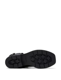 Clarks Leather Buckle Flat Boots -Cyberjammies Store Leather Buckle Flat Boots 3