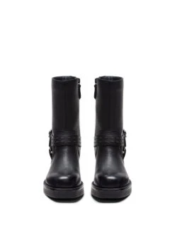 Clarks Leather Buckle Flat Boots -Cyberjammies Store Leather Buckle Flat Boots 5