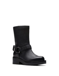 Clarks Leather Buckle Flat Boots -Cyberjammies Store Leather Buckle Flat Boots 6