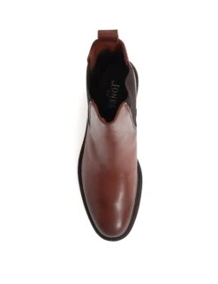 Jones Bootmaker Leather Chelsea Block Heel Ankle Boots -Cyberjammies Store Leather Chelsea Block Heel Ankle Boots 3