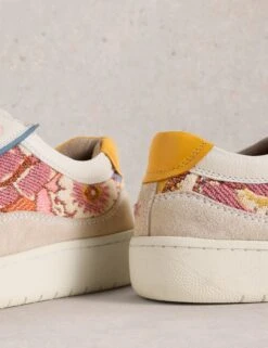 WHITE STUFF Leather Colour Block Flatform Trainers -Cyberjammies Store Leather Colour Block Flatform Trainers 3