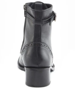 Jones Bootmaker Leather Lace Up Block Heel Ankle Boots -Cyberjammies Store Leather Lace Up Block Heel Ankle Boots 4