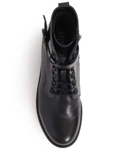 Jones Bootmaker Leather Lace Up Buckle Flat Ankle Boots 14 Jones Bootmaker Leather Lace Up Buckle Flat Ankle Boots -Cyberjammies Store Leather Lace Up Buckle Flat Ankle Boots 2