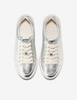Cole Haan Leather Lace Up Metallic Platform Trainers -Cyberjammies Store Leather Lace Up Metallic Platform Trainers 4