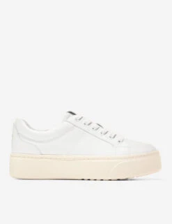 Cole Haan Leather Lace Up Platform Trainers