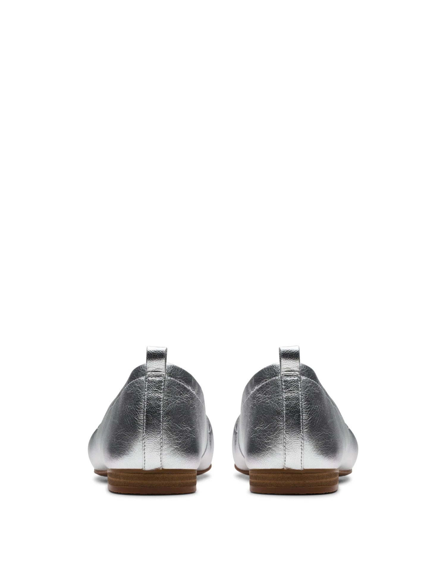 Clarks Leather Metallic Flat Pumps 5 Clarks Leather Metallic Flat Pumps - Image 5
