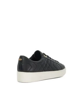Dune London Leather Quilted Lace Up Trainers -Cyberjammies Store Leather Quilted Lace Up Trainers 3