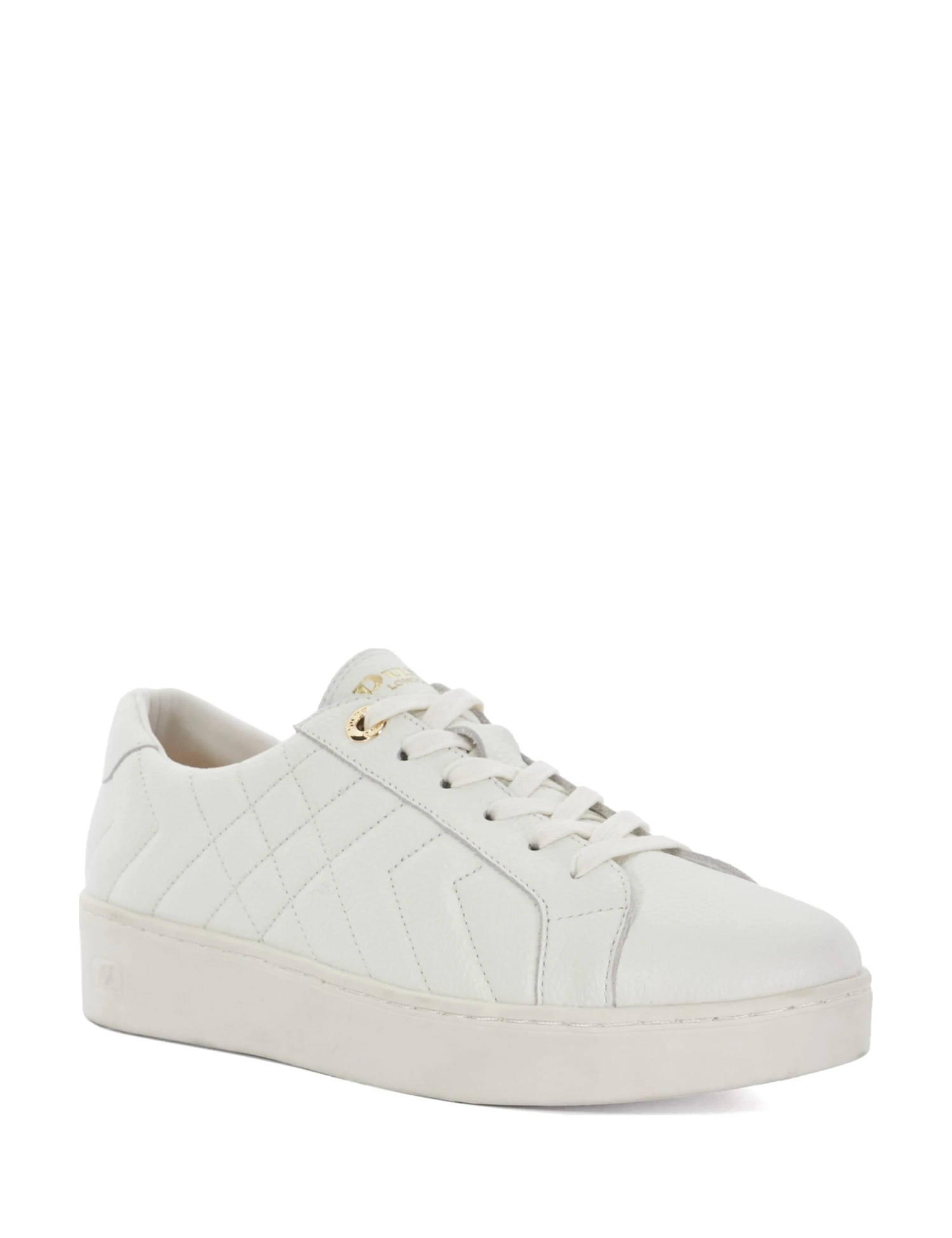 Dune London Leather Quilted Trainers 2 Dune London Leather Quilted Trainers - Image 2