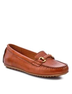 Jones Bootmaker Leather Slip On Flat Loafers -Cyberjammies Store Leather Slip On Flat Loafers 3