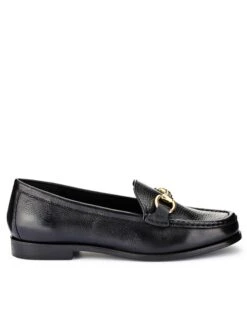 Jones Bootmaker Leather Slip On Flatform Loafers
