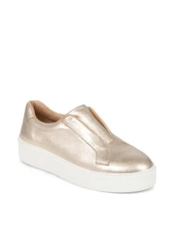 Jones Bootmaker Leather Slip On Platform Trainers -Cyberjammies Store Leather Slip On Platform Trainers 2