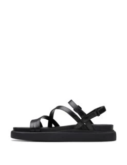 Clarks Leather Strappy Flatform Sandals -Cyberjammies Store Leather Strappy Flatform Sandals 3