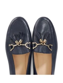 Dune London Leather Tassel Slip On Flat Loafers -Cyberjammies Store Leather Tassel Slip On Flat Loafers 4