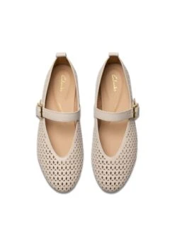 Clarks Leather Textured Mary Jane Ballet Pumps -Cyberjammies Store Leather Textured Mary Jane Ballet Pumps 5