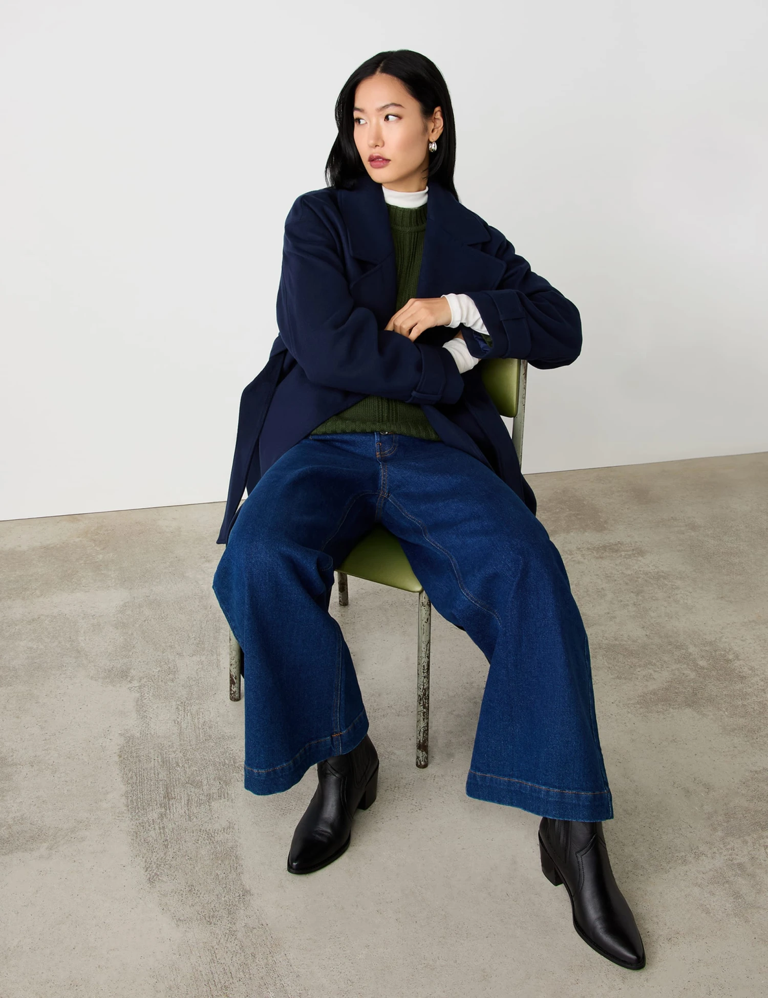 Leather Western Block Heel Ankle Boots 1 Leather Western Block Heel Ankle Boots