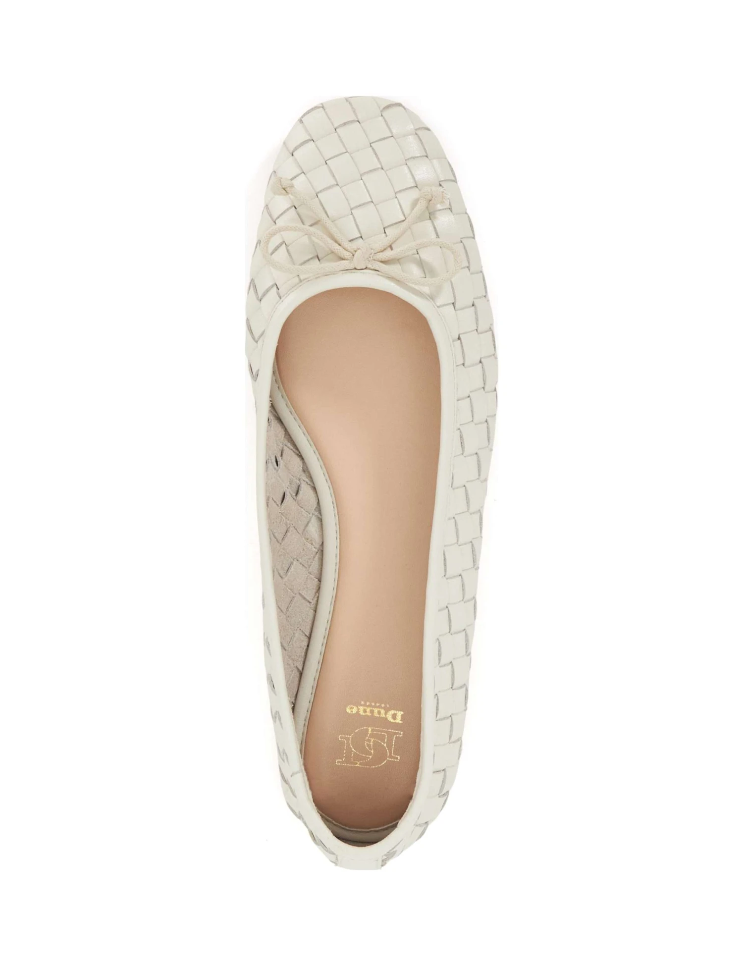 Dune London Leather Woven Ballet Pumps 2 Dune London Leather Woven Ballet Pumps - Image 2