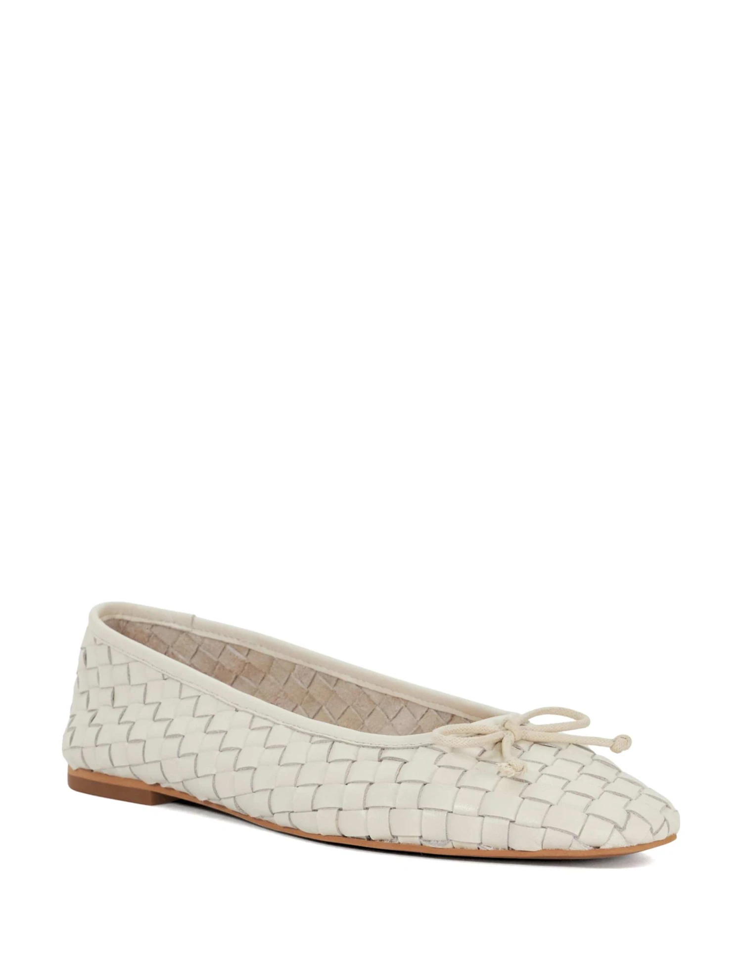 Dune London Leather Woven Ballet Pumps 3 Dune London Leather Woven Ballet Pumps - Image 3