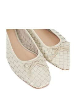Dune London Leather Woven Ballet Pumps 24 Dune London Leather Woven Ballet Pumps -Cyberjammies Store Leather Woven Ballet Pumps 4